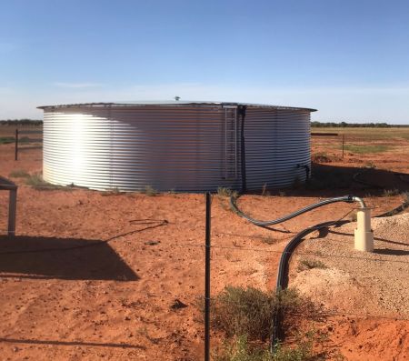 New water tank and bore installation